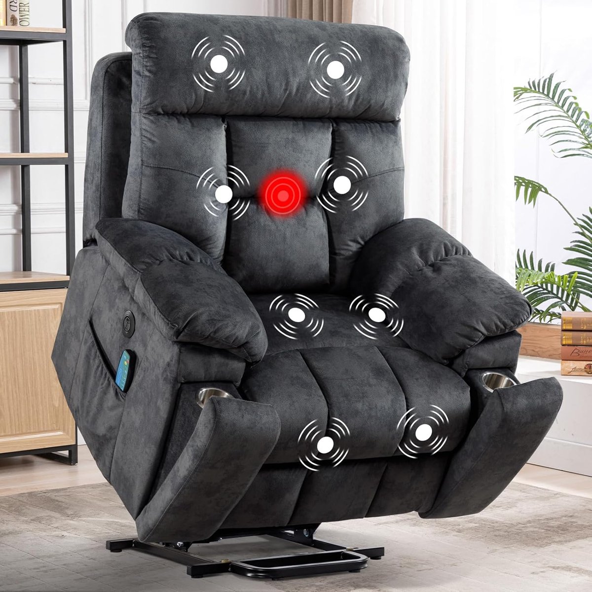 CANMOV Large Power Lift Recliner with Massage & Heat product photo
