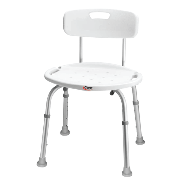 Carex Adjustable Bath & Shower Seat with Back (FGB65100) product photo